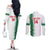 Custom Algeria Football Couples Matching Off The Shoulder Long Sleeve Dress and Long Sleeve Button Shirt Go The Greens