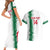 Custom Algeria Football Couples Matching Short Sleeve Bodycon Dress and Hawaiian Shirt Go The Greens - Wonder Print Shop