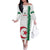 Custom Algeria Football Family Matching Off The Shoulder Long Sleeve Dress and Hawaiian Shirt Go The Greens - Wonder Print Shop