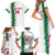 Custom Algeria Football Family Matching Short Sleeve Bodycon Dress and Hawaiian Shirt Go The Greens - Wonder Print Shop