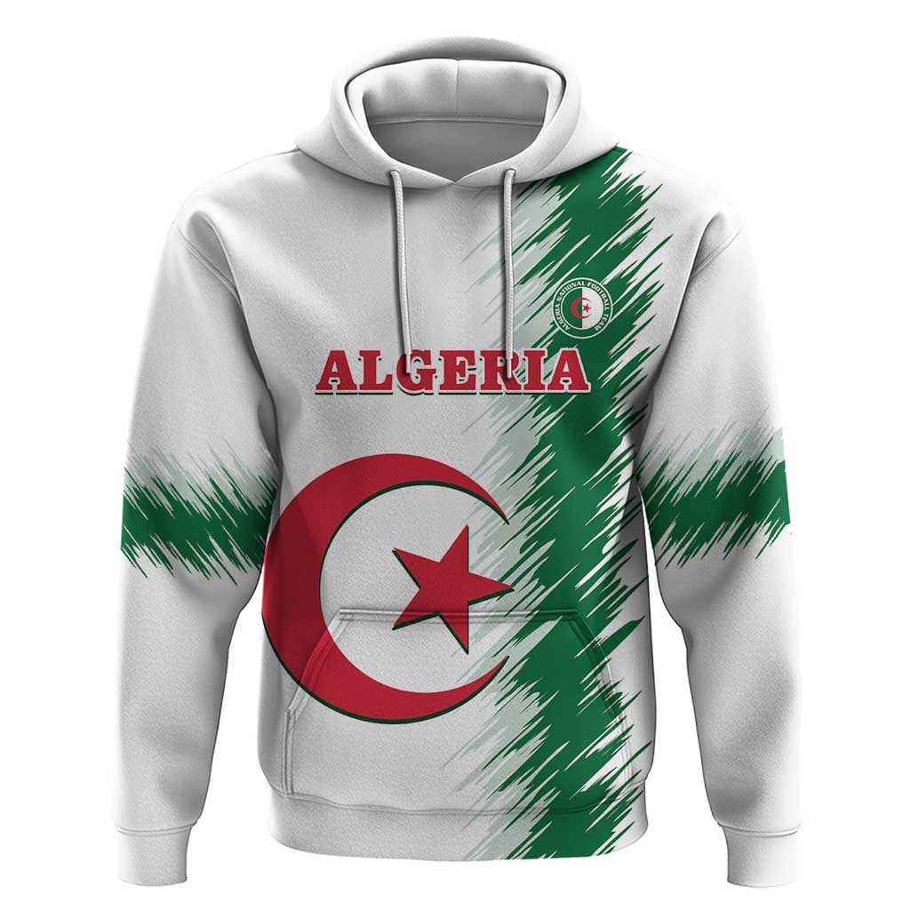 Custom Algeria Football Hoodie Go The Greens - Wonder Print Shop