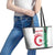 Custom Algeria Football Leather Tote Bag Go The Greens - Wonder Print Shop