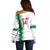 Custom Algeria Football Off Shoulder Sweater Go The Greens - Wonder Print Shop