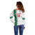 Custom Algeria Football Off Shoulder Sweater Go The Greens - Wonder Print Shop