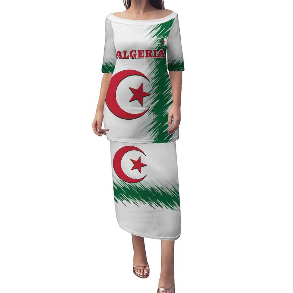 Custom Algeria Football Puletasi Go The Greens - Wonder Print Shop