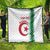 Custom Algeria Football Quilt Go The Greens - Wonder Print Shop