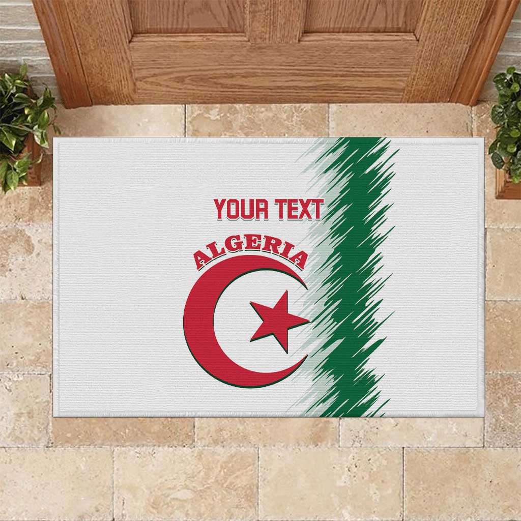 Custom Algeria Football Rubber Doormat Go The Greens - Wonder Print Shop