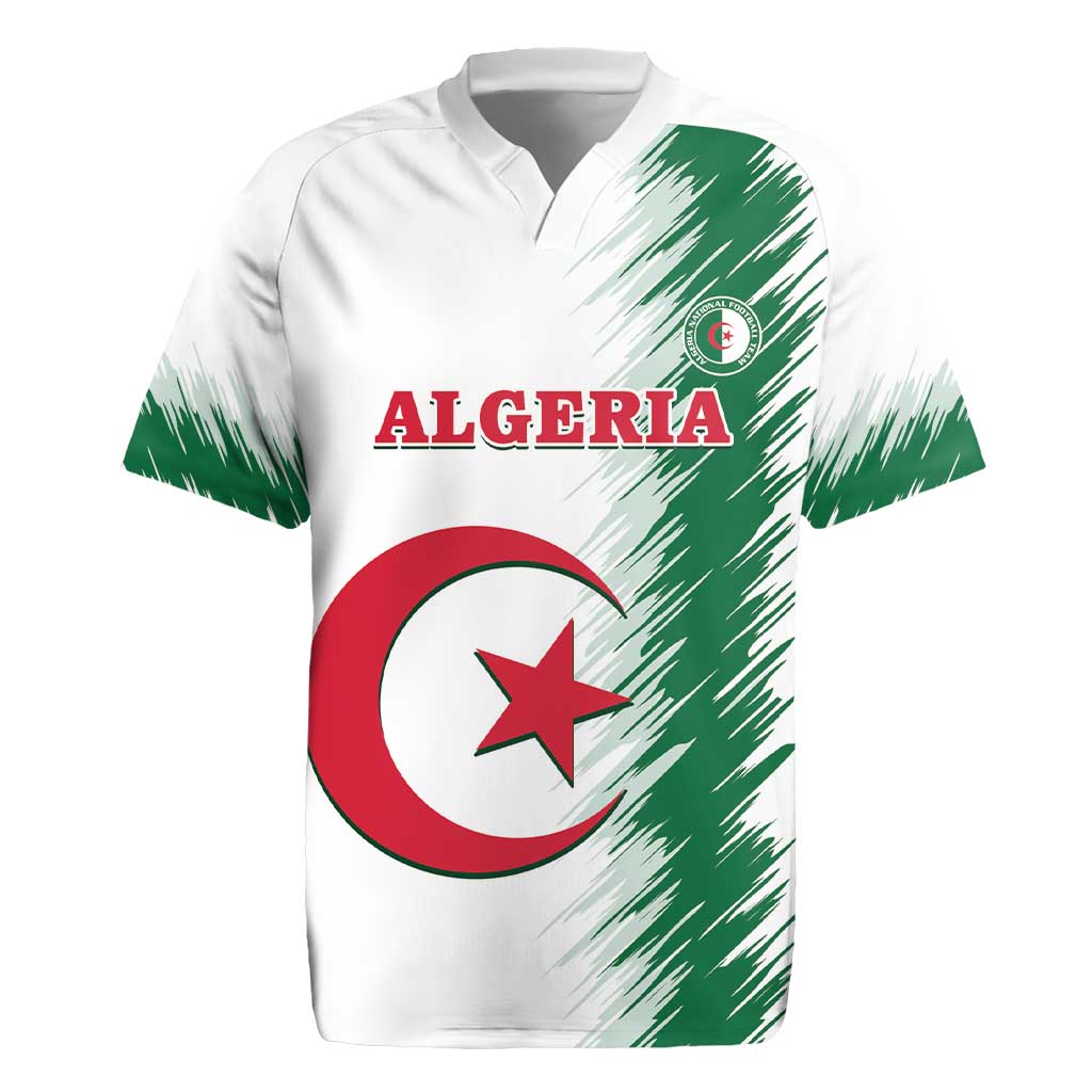 Custom Algeria Football Rugby Jersey Go The Greens - Wonder Print Shop