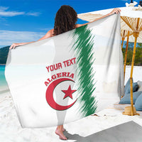 White Algeria-themed football sarong with green brush stripe and circular crest graphic