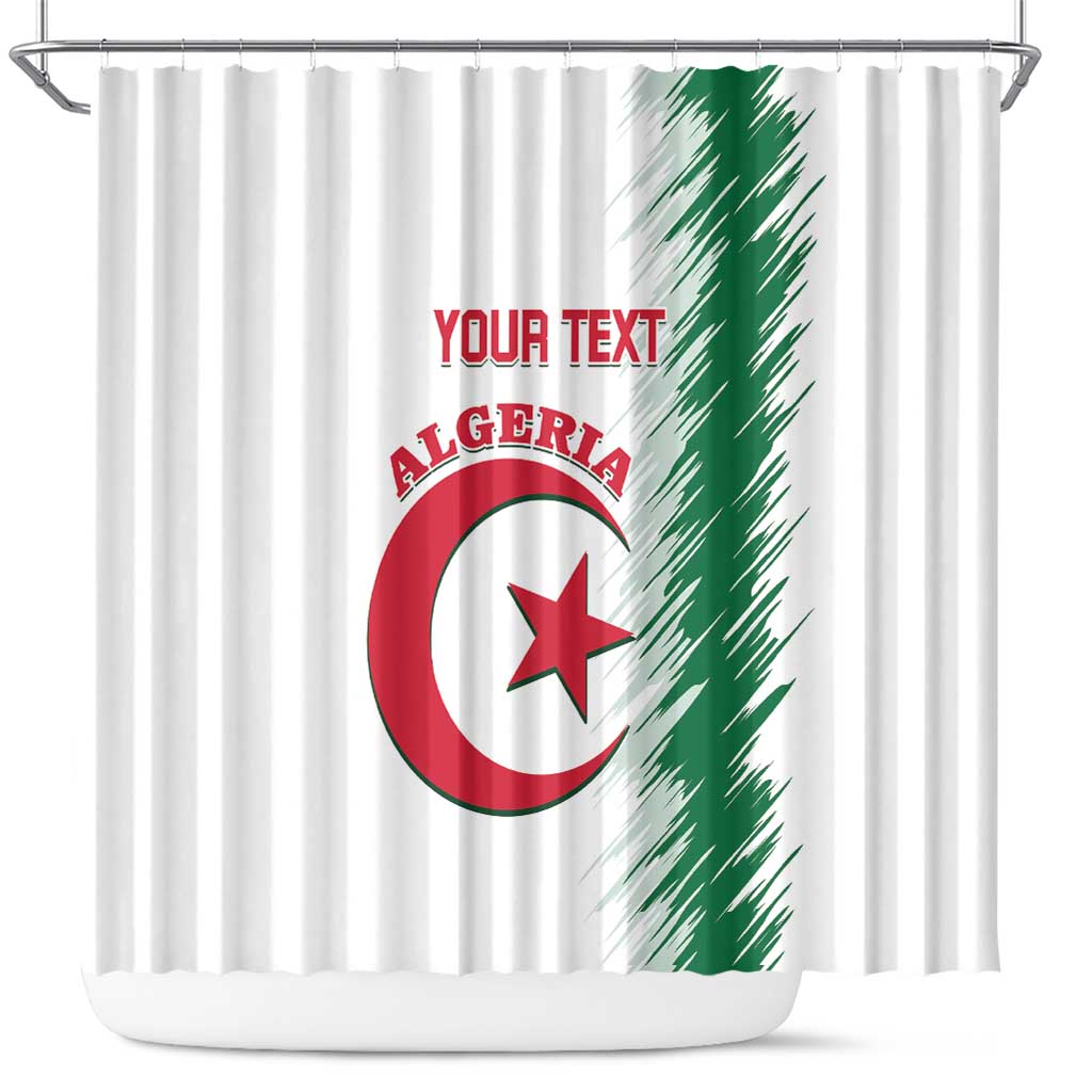 Custom Algeria Football Shower Curtain Go The Greens