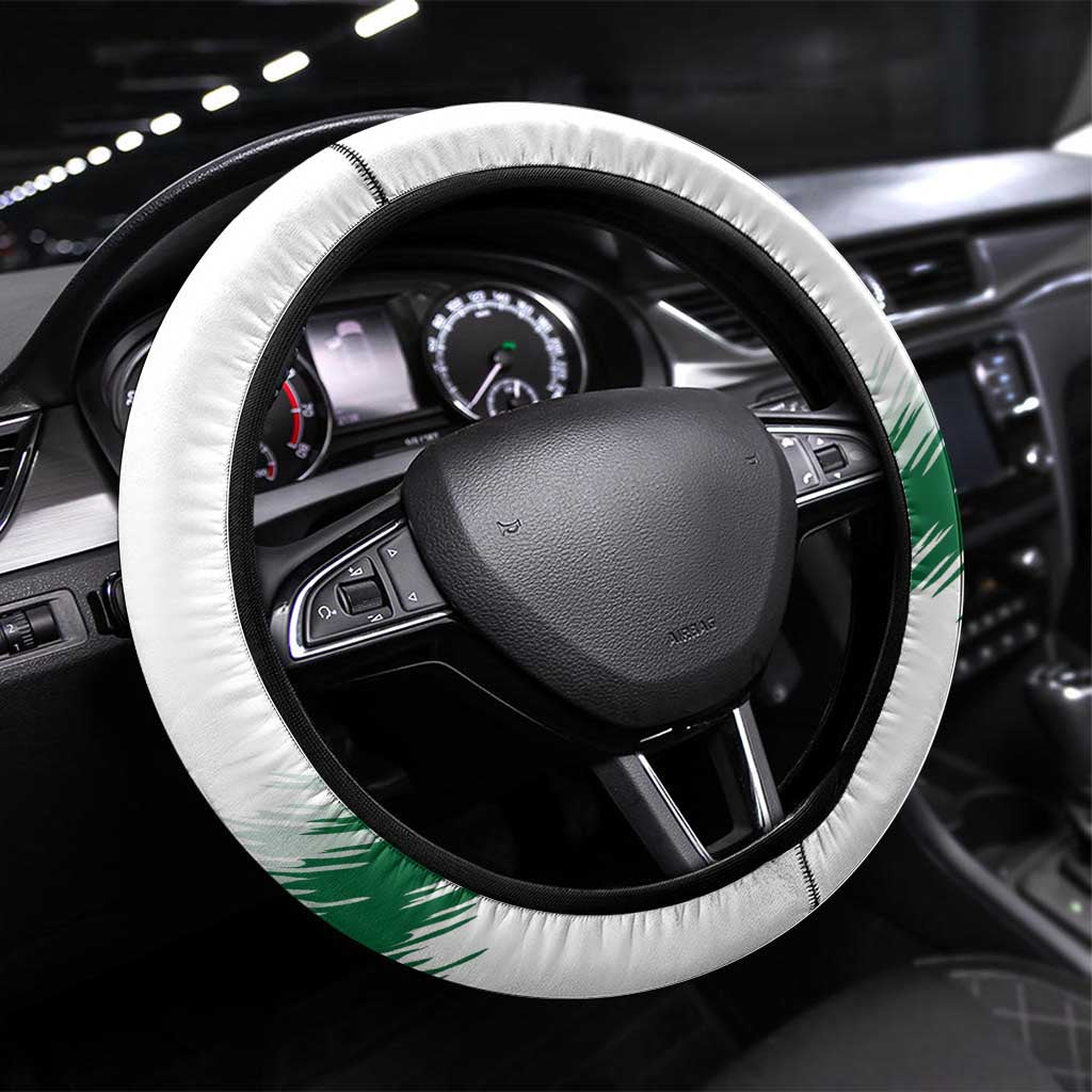 Algeria Football Steering Wheel Cover Go The Greens - Wonder Print Shop