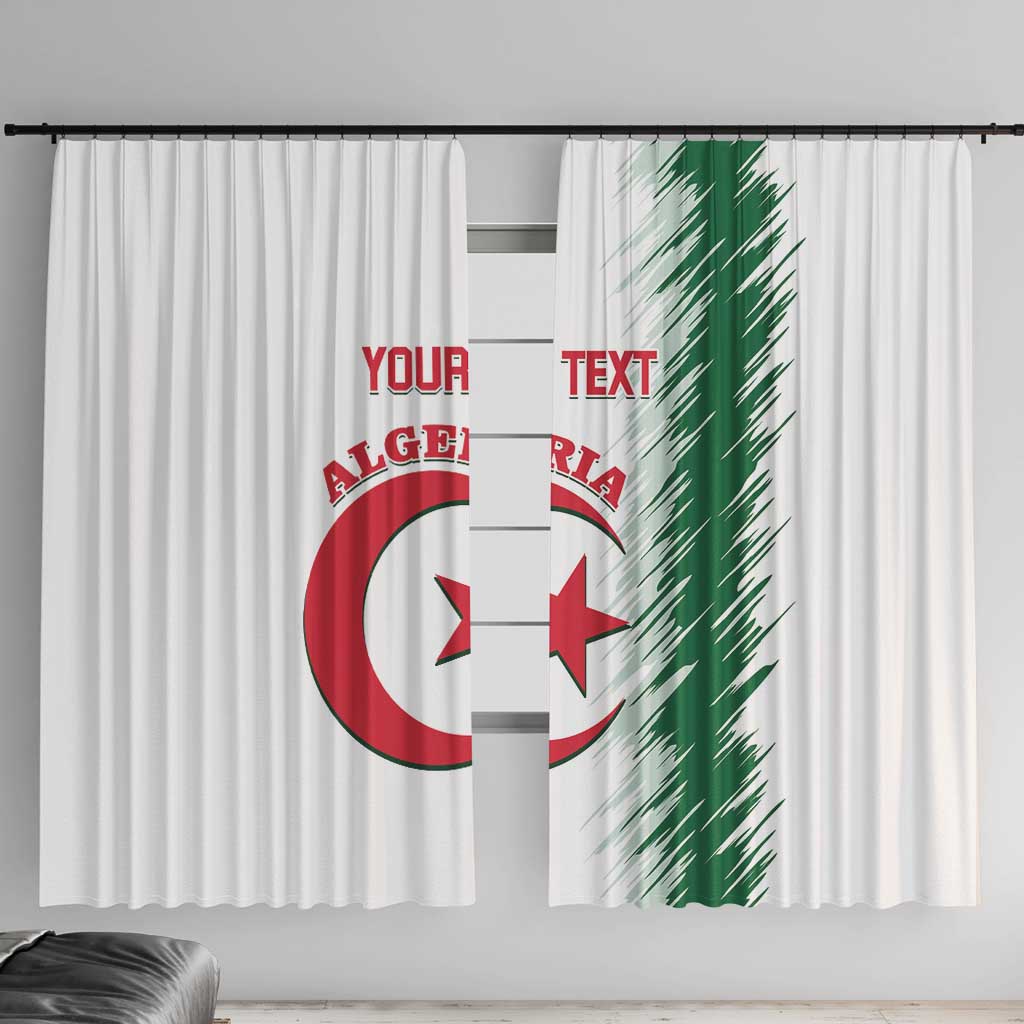 Custom Algeria Football Window Curtain Go The Greens - Wonder Print Shop