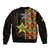 Ghana 1957 Bomber Jacket Independence Anniversary Kente Pattern