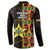 Ghana 1957 Button Sweatshirt Independence Anniversary Kente Pattern