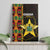 Ghana 1957 Canvas Wall Art Independence Anniversary Kente Pattern