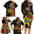 Ghana 1957 Family Matching Long Sleeve Bodycon Dress and Hawaiian Shirt Independence Anniversary Kente Pattern