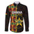 Ghana 1957 Family Matching Long Sleeve Bodycon Dress and Hawaiian Shirt Independence Anniversary Kente Pattern