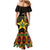 Ghana 1957 Family Matching Mermaid Dress and Hawaiian Shirt Independence Anniversary Kente Pattern