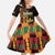 Ghana 1957 Family Matching Off The Shoulder Long Sleeve Dress and Hawaiian Shirt Independence Anniversary Kente Pattern