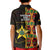 Ghana 1957 Kid Polo Shirt Independence Anniversary Kente Pattern