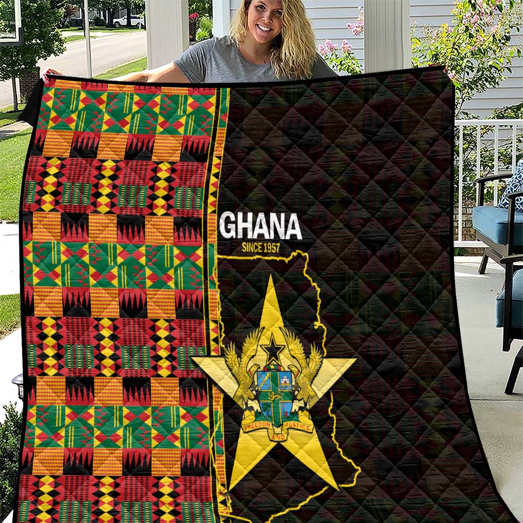 Ghana 1957 Quilt Independence Anniversary Kente Pattern