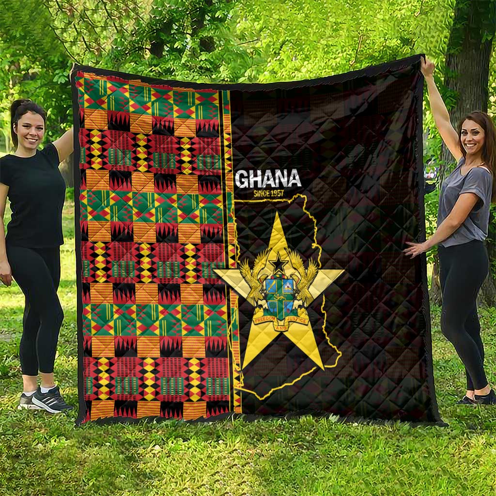 Ghana 1957 Quilt Independence Anniversary Kente Pattern