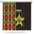 Ghana 1957 Shower Curtain Independence Anniversary Kente Pattern