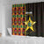 Ghana 1957 Shower Curtain Independence Anniversary Kente Pattern