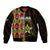 Ghana 1957 Sleeve Zip Bomber Jacket Independence Anniversary Kente Pattern