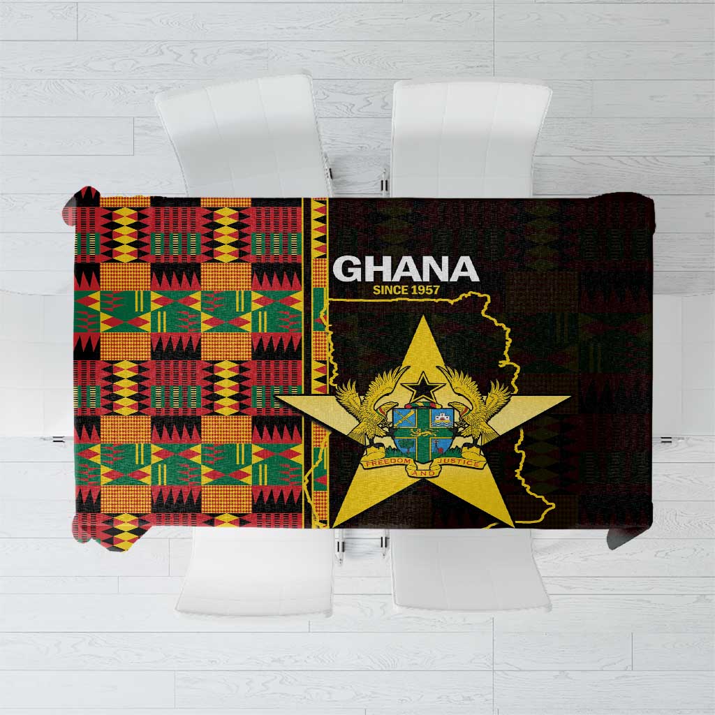 Ghana 1957 Tablecloth Independence Anniversary Kente Pattern