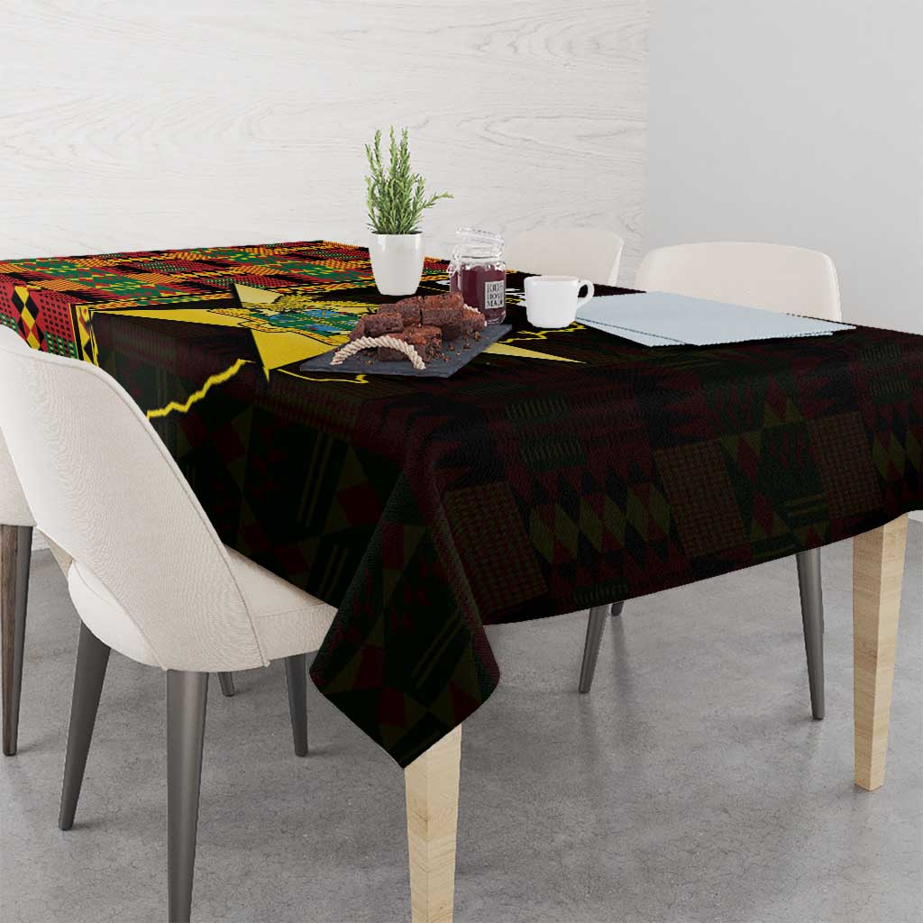 Ghana 1957 Tablecloth Independence Anniversary Kente Pattern