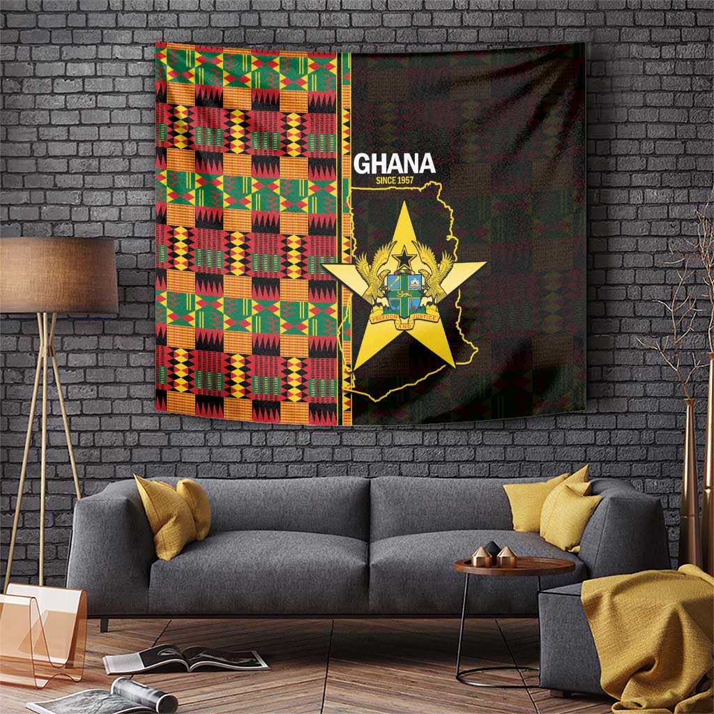 Ghana 1957 Tapestry Independence Anniversary Kente Pattern