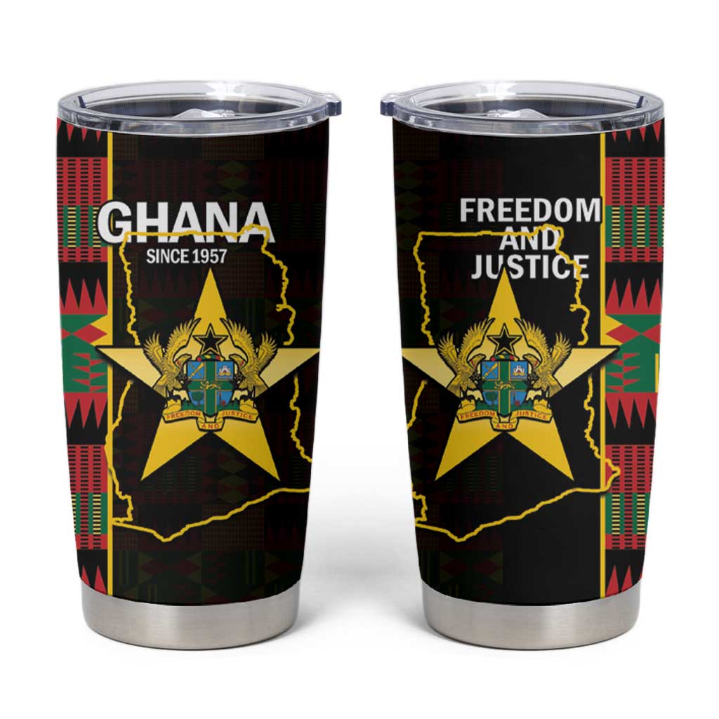 Ghana 1957 Tumbler Cup Independence Anniversary Kente Pattern