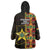 Ghana 1957 Wearable Blanket Hoodie Independence Anniversary Kente Pattern