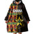 Ghana 1957 Wearable Blanket Hoodie Independence Anniversary Kente Pattern