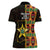 Ghana 1957 Women Polo Shirt Independence Anniversary Kente Pattern