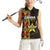 Ghana 1957 Women Sleeveless Polo Shirt Independence Anniversary Kente Pattern