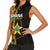 Ghana 1957 Women Sleeveless Polo Shirt Independence Anniversary Kente Pattern