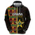 Ghana 1957 Zip Hoodie Independence Anniversary Kente Pattern