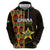 Ghana 1957 Zip Hoodie Independence Anniversary Kente Pattern