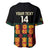 Custom Ghana Football Baseball Jersey 2025 Go Black Stars Adinkra pattern