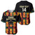 Custom Ghana Football Baseball Jersey 2025 Go Black Stars Adinkra pattern