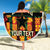 Custom Ghana Football Beach Blanket 2025 Go Black Stars Adinkra pattern