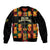 Custom Ghana Football Bomber Jacket 2025 Go Black Stars Adinkra pattern