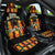 Custom Ghana Football Car Seat Cover 2025 Go Black Stars Adinkra pattern