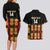 Custom Ghana Football Couples Matching Long Sleeve Bodycon Dress and Hawaiian Shirt 2025 Go Black Stars Adinkra pattern