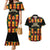 Custom Ghana Football Couples Matching Mermaid Dress and Hawaiian Shirt 2025 Go Black Stars Adinkra pattern