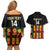 Custom Ghana Football Couples Matching Off Shoulder Short Dress and Hawaiian Shirt 2025 Go Black Stars Adinkra pattern