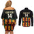 Custom Ghana Football Couples Matching Off Shoulder Short Dress and Long Sleeve Button Shirt 2025 Go Black Stars Adinkra pattern