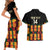 Custom Ghana Football Couples Matching Short Sleeve Bodycon Dress and Hawaiian Shirt 2025 Go Black Stars Adinkra pattern